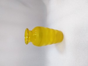 Вазочка для цветов желтое стекло ,середина 20 века цена 1400 руб