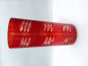 Ваза для цвето 2-х слойное рубиновое стекло СССР 1950-60 годы . высота 19,5 см .Цена 800 руб